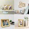 5x7in 6PC Vintage Gold Picture Frames, Frame 5 x 7(Gold)7"L x 5"W